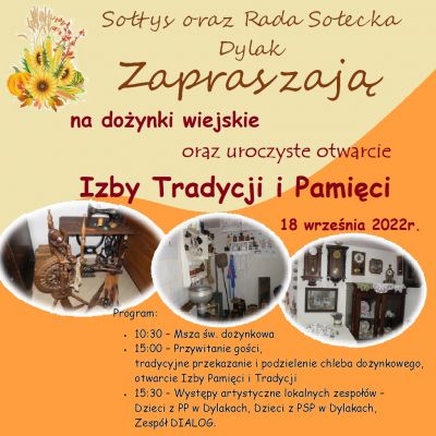 Dożynki i otwarcie Izby Tradycji i Pamięci
